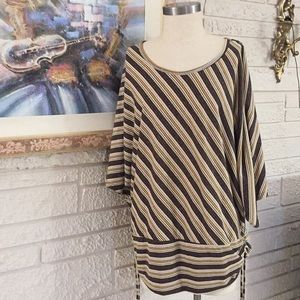 🌹Gold Flava Bat-Wing Sleeve Knit Top